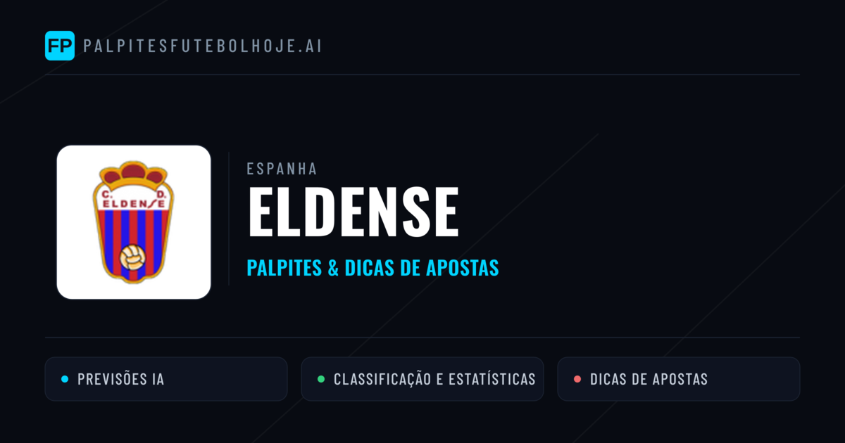 Eldense Palpites & Estatísticas