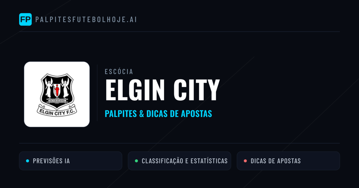 Elgin City Palpites & Estatísticas