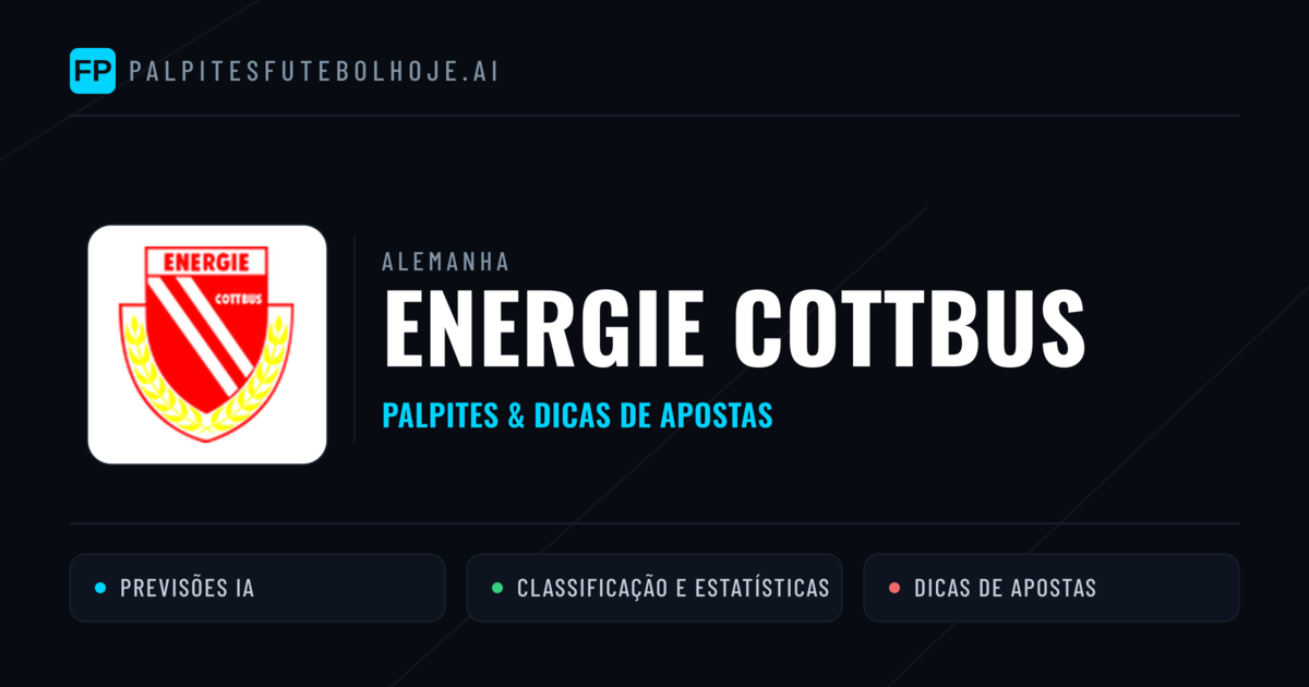 Energie Cottbus Palpites & Estatísticas