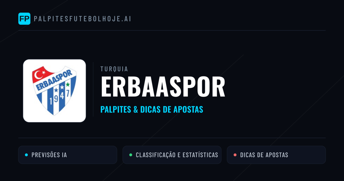 Erbaaspor Palpites & Estatísticas