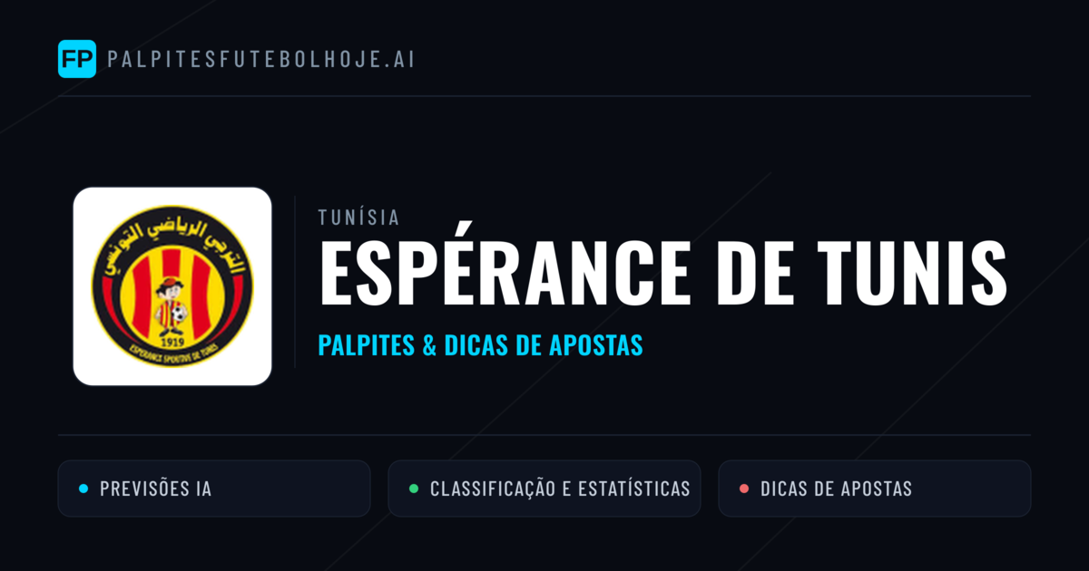Espérance de Tunis Palpites & Estatísticas