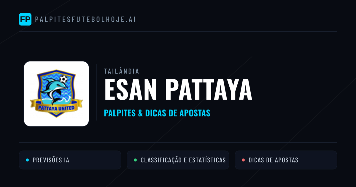 Esan Pattaya Palpites & Estatísticas