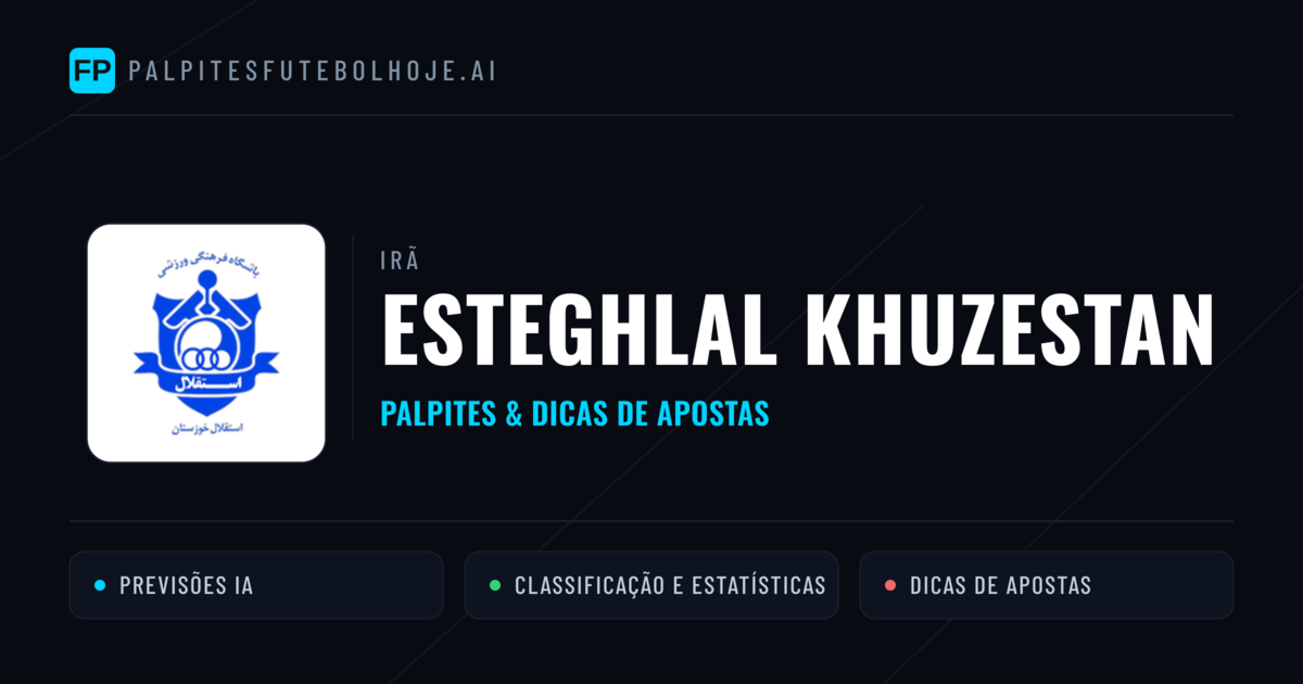 Esteghlal Khuzestan Palpites & Estatísticas