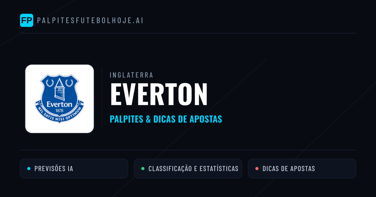 Everton Palpites & Estatísticas