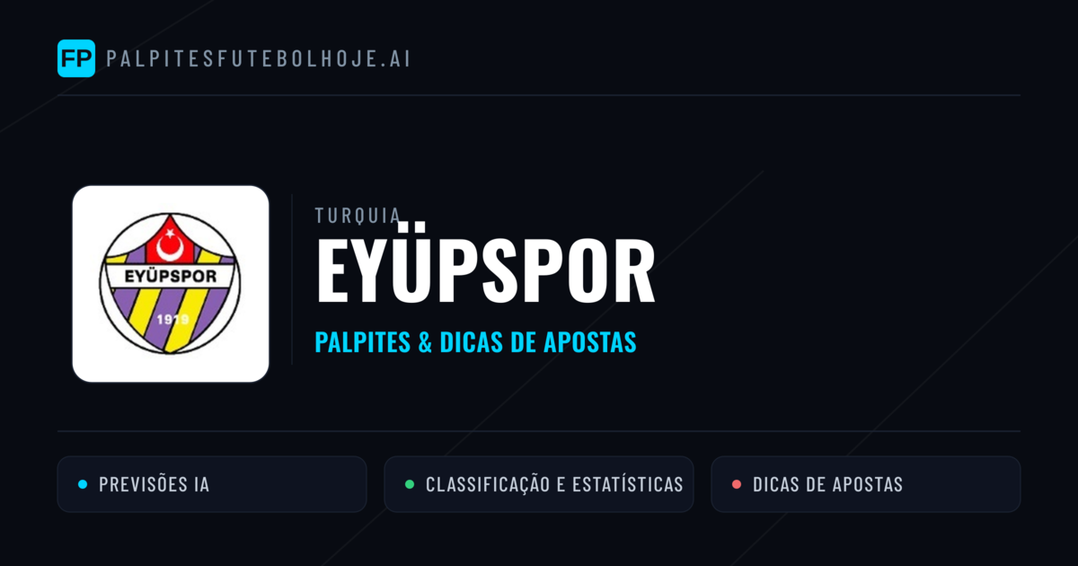 Eyüpspor Palpites & Estatísticas