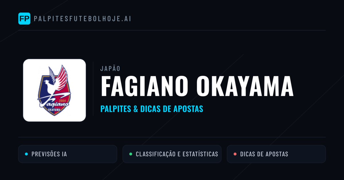 Fagiano Okayama Palpites & Estatísticas