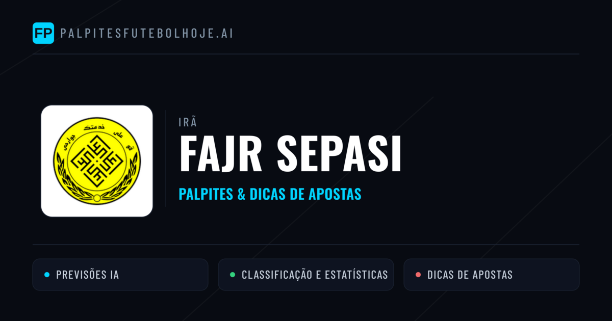 Fajr Sepasi Palpites & Estatísticas