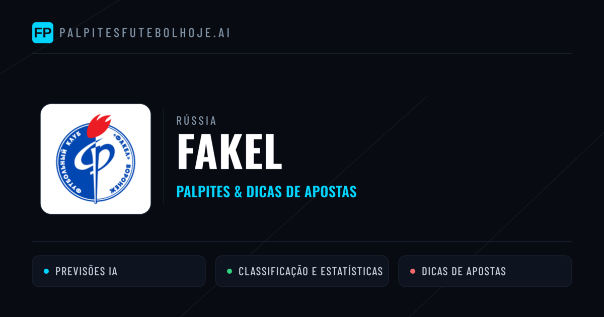 Fakel Palpites & Estatísticas
