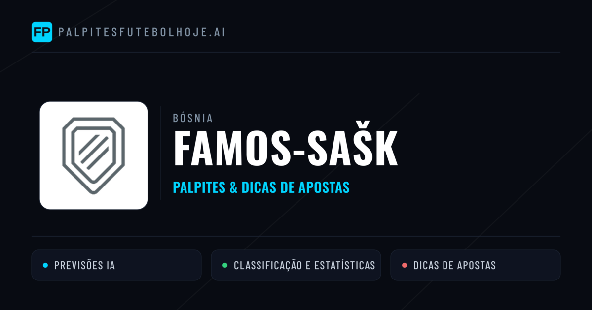 Famos-SAŠK Palpites & Estatísticas