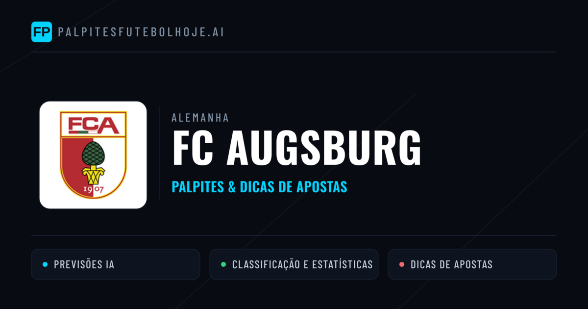 FC Augsburg Palpites & Estatísticas