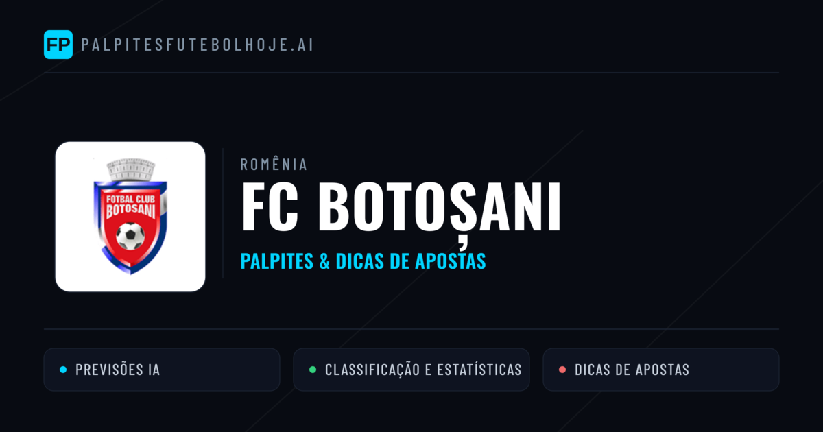 FC Botoșani Palpites & Estatísticas