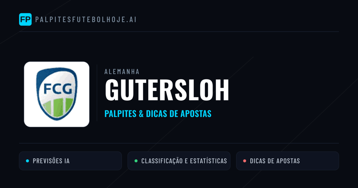 Gutersloh Palpites & Estatísticas