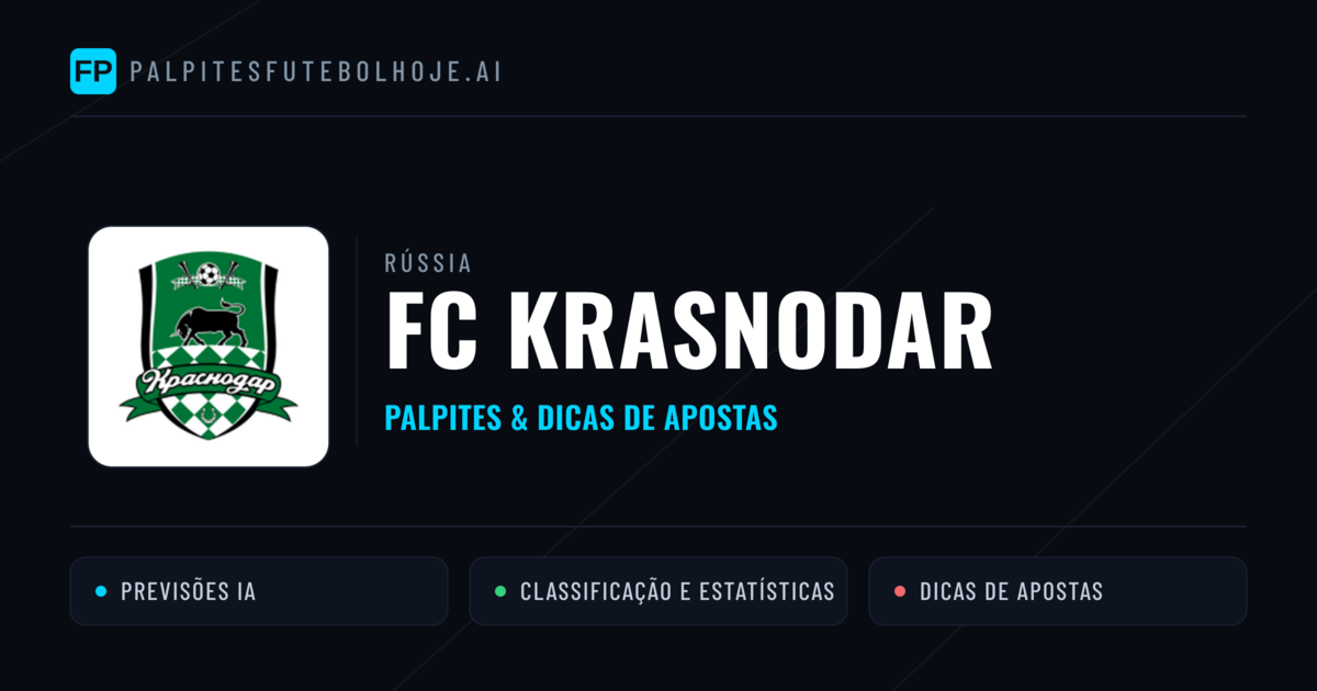FC Krasnodar Palpites & Estatísticas