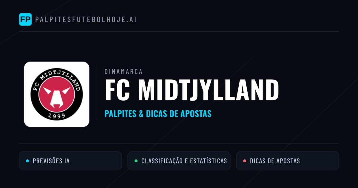 FC Midtjylland Palpites & Estatísticas