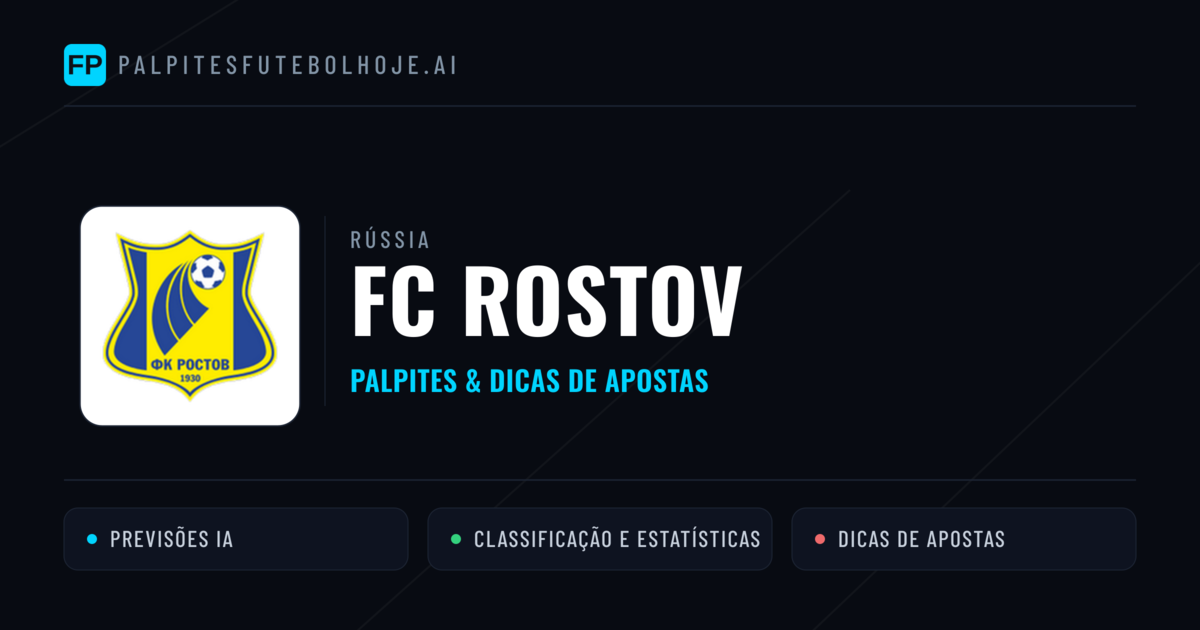 FC Rostov Palpites & Estatísticas