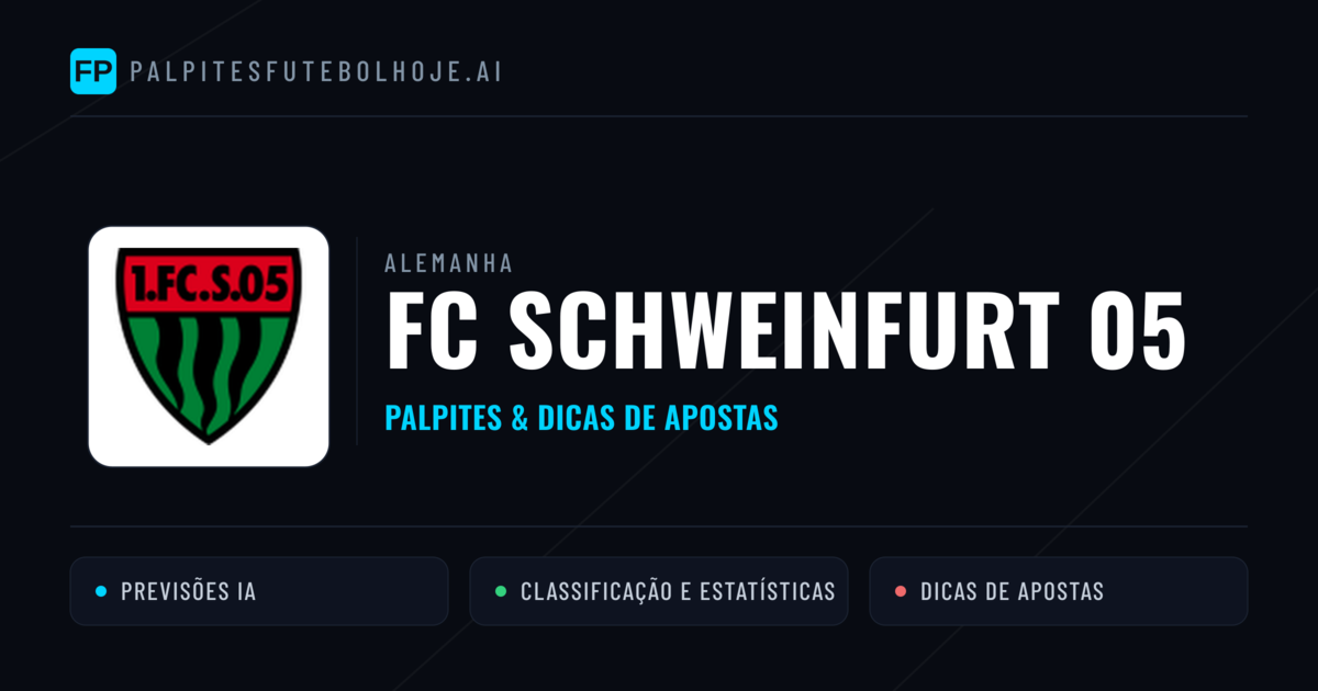 FC Schweinfurt 05 Palpites & Estatísticas
