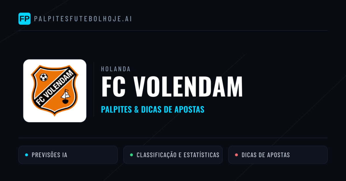 FC Volendam Palpites & Estatísticas