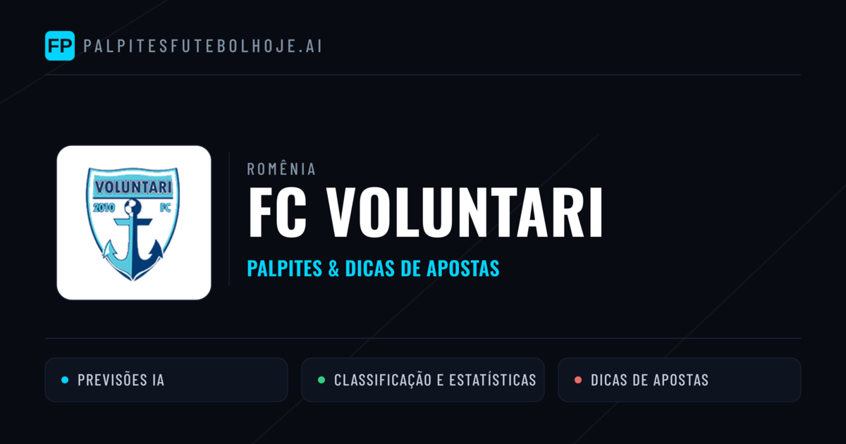 FC Voluntari Palpites & Estatísticas