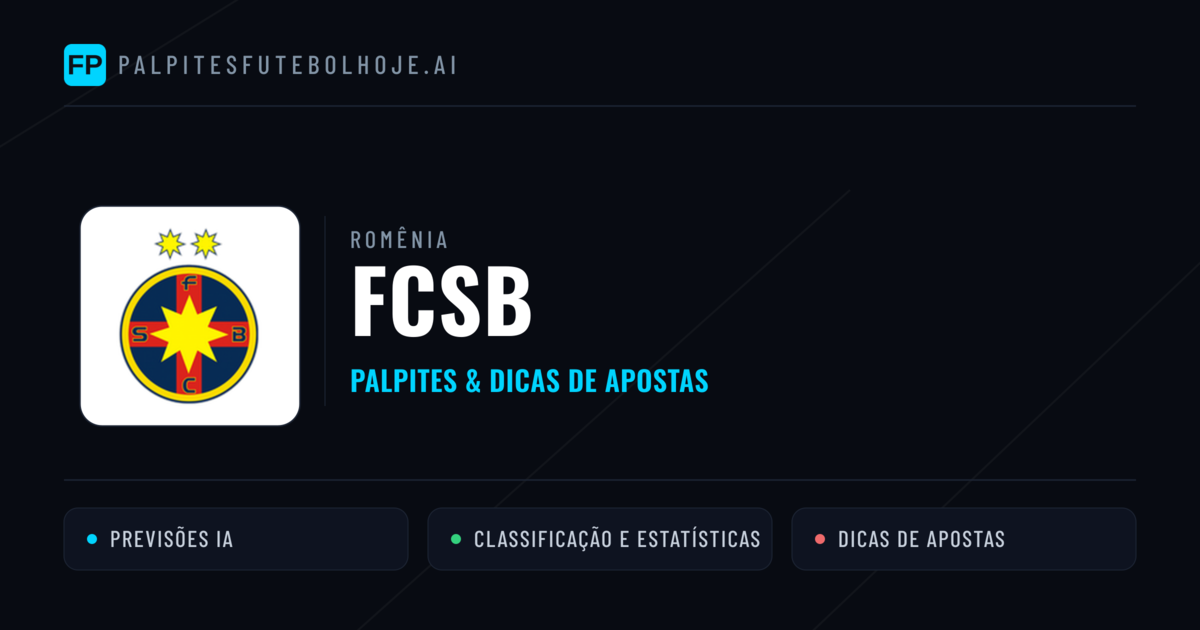 FCSB Palpites & Estatísticas
