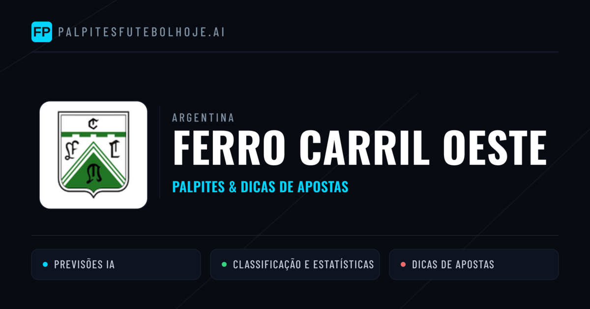 Ferro Carril Oeste Palpites & Estatísticas