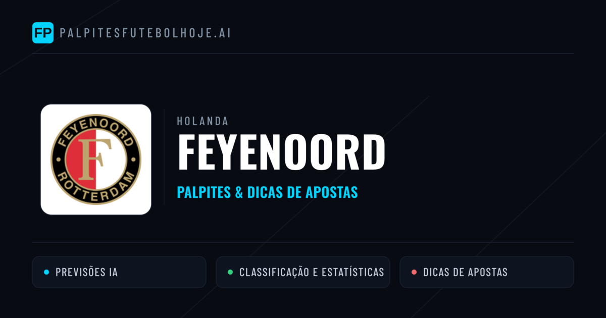 Feyenoord Palpites & Estatísticas