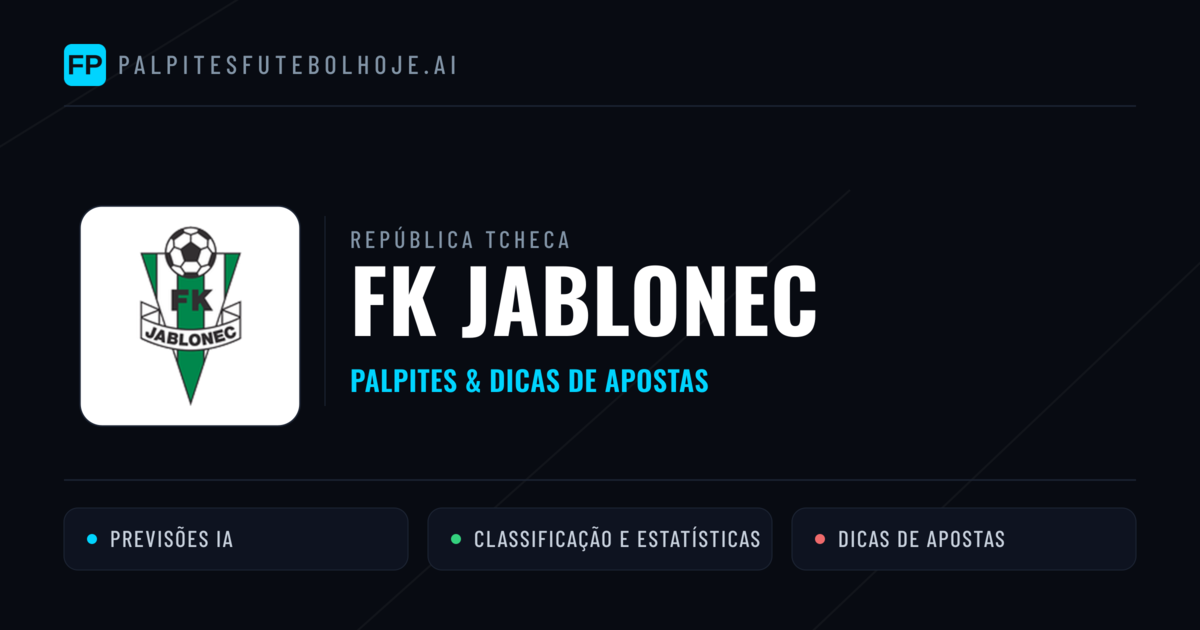 FK Jablonec Palpites & Estatísticas