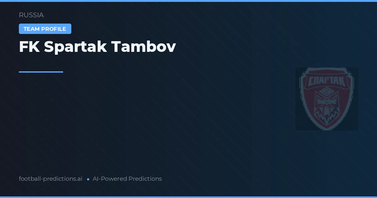 FK Spartak Tambov Palpites & Estatísticas