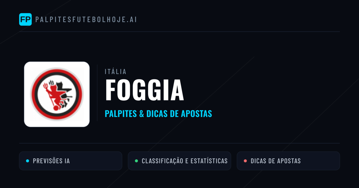 Foggia Palpites & Estatísticas