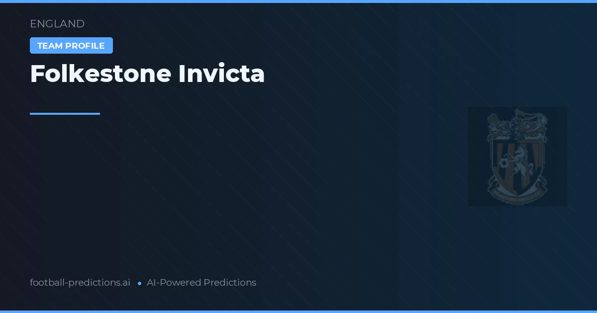 Folkestone Invicta Palpites & Estatísticas