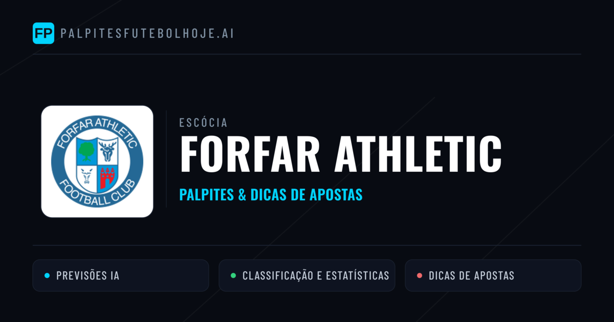 Forfar Athletic Palpites & Estatísticas