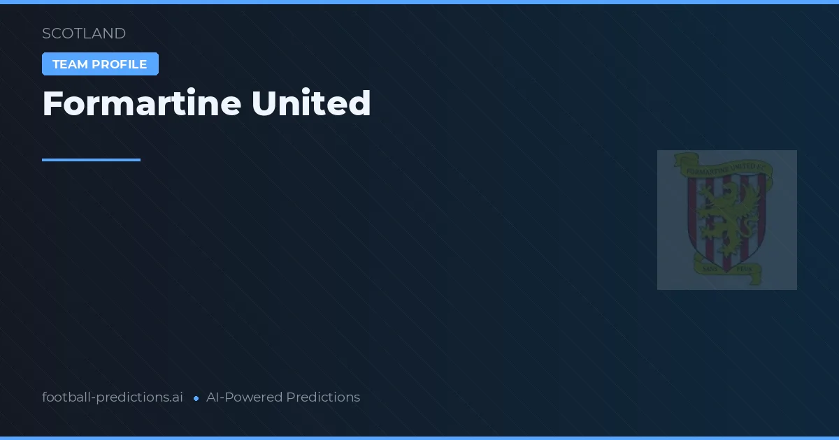 Formartine United Palpites & Estatísticas
