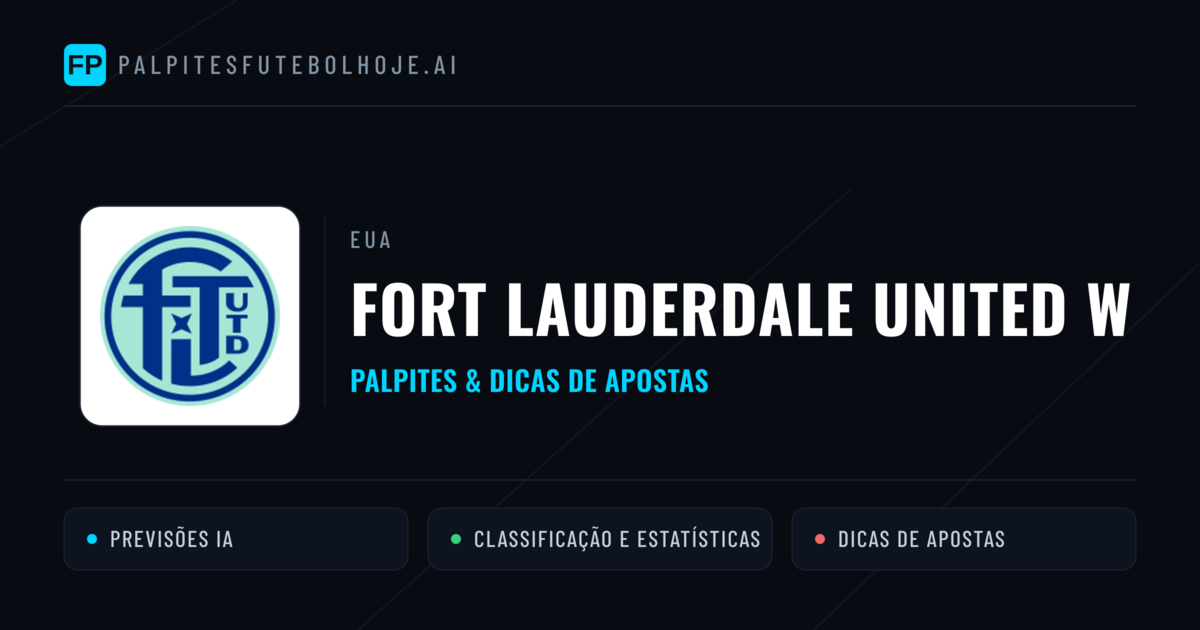 Fort Lauderdale United W Palpites & Estatísticas