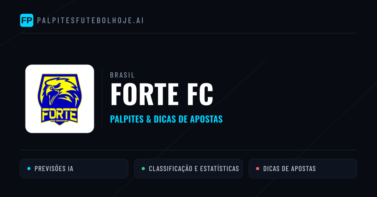 Forte FC Palpites & Estatísticas