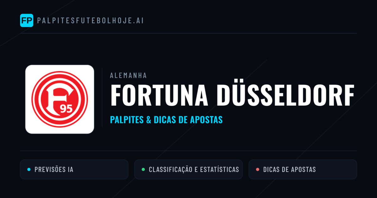 Fortuna Düsseldorf Palpites & Estatísticas
