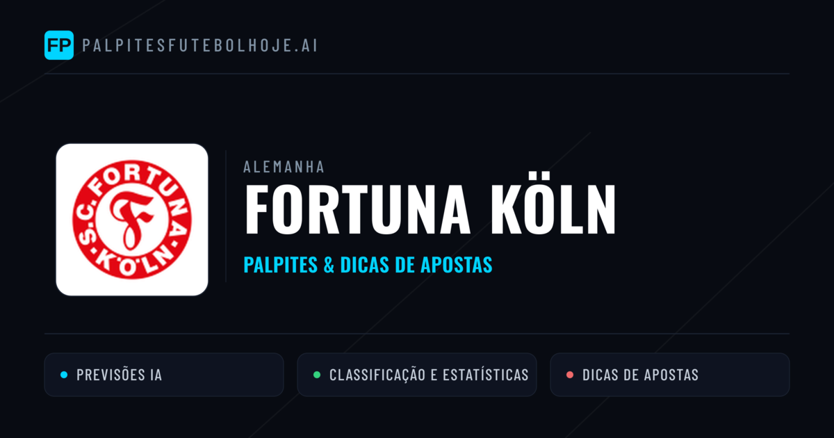 Fortuna Köln Palpites & Estatísticas