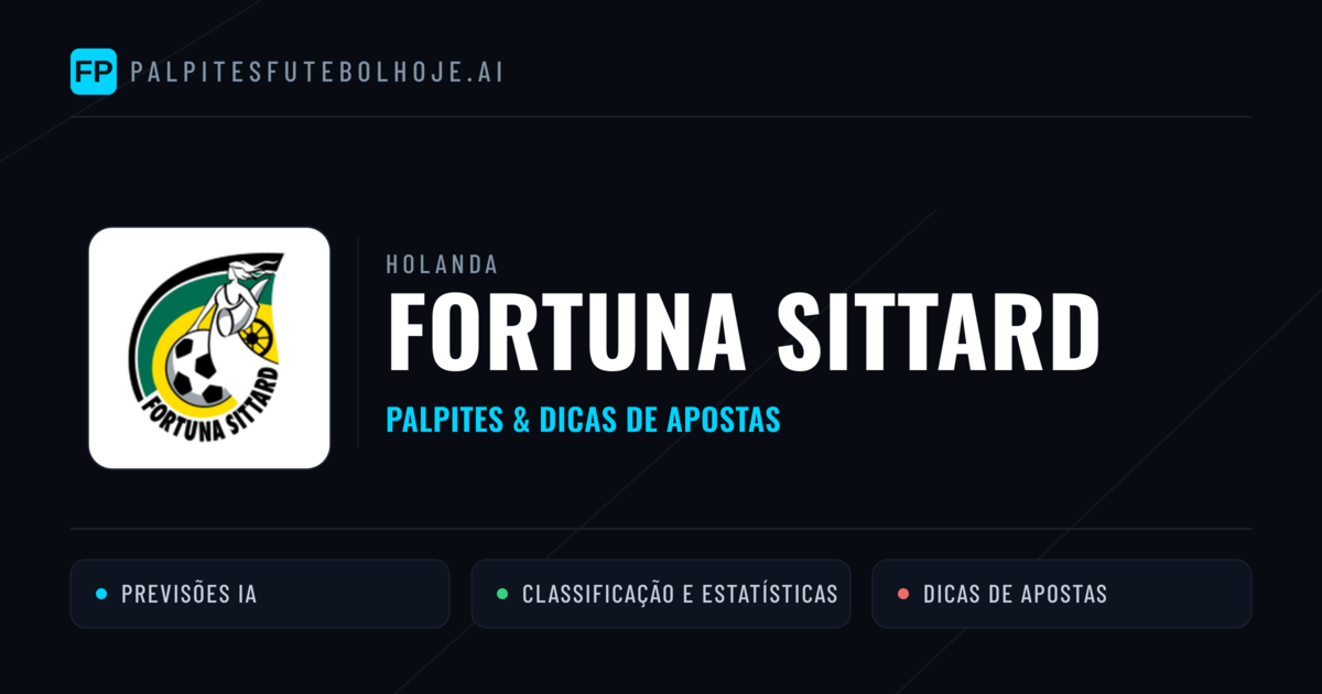 Fortuna Sittard Palpites & Estatísticas