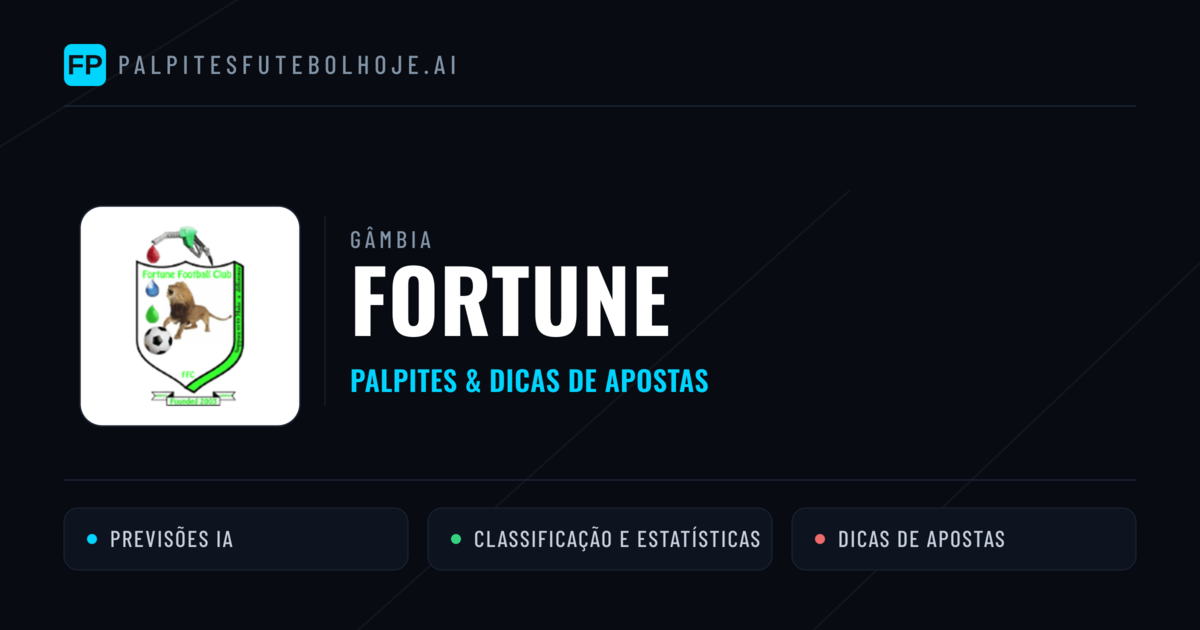 Fortune Palpites & Estatísticas
