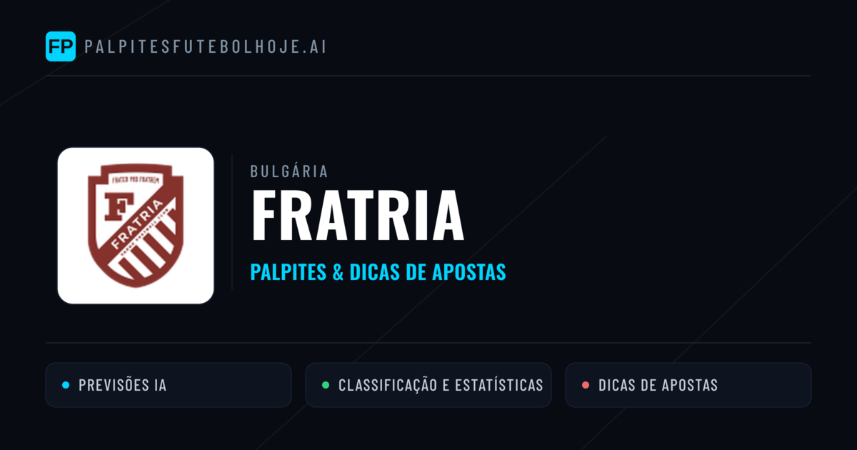 Fratria Palpites & Estatísticas