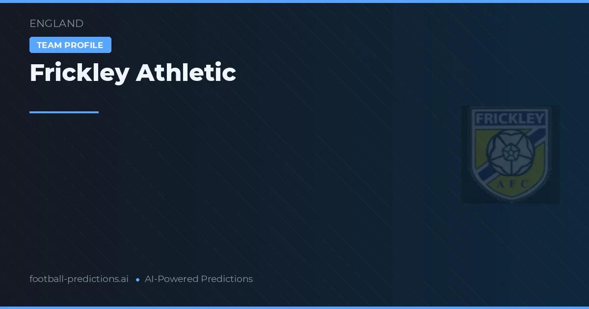 Frickley Athletic Palpites & Estatísticas