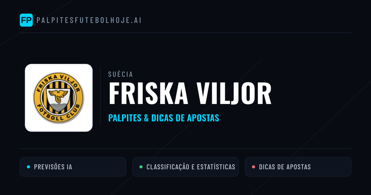 Friska Viljor Palpites & Estatísticas