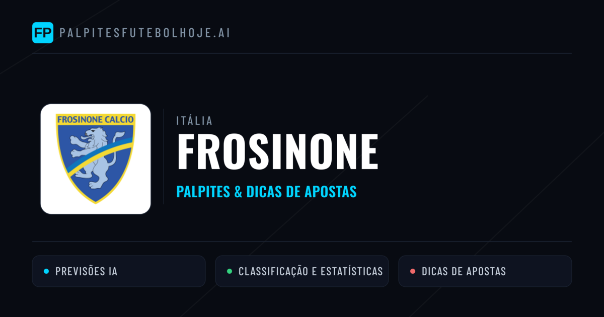 Frosinone Palpites & Estatísticas