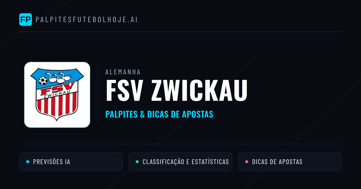 FSV Zwickau Palpites & Estatísticas
