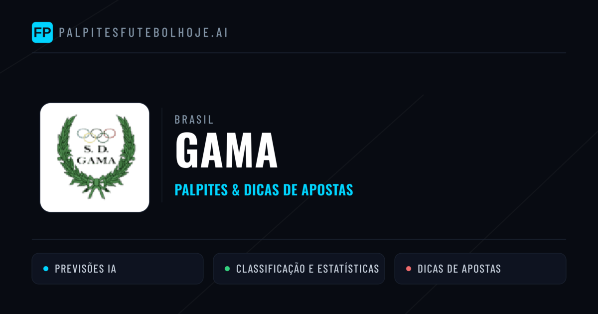 Gama Palpites & Estatísticas