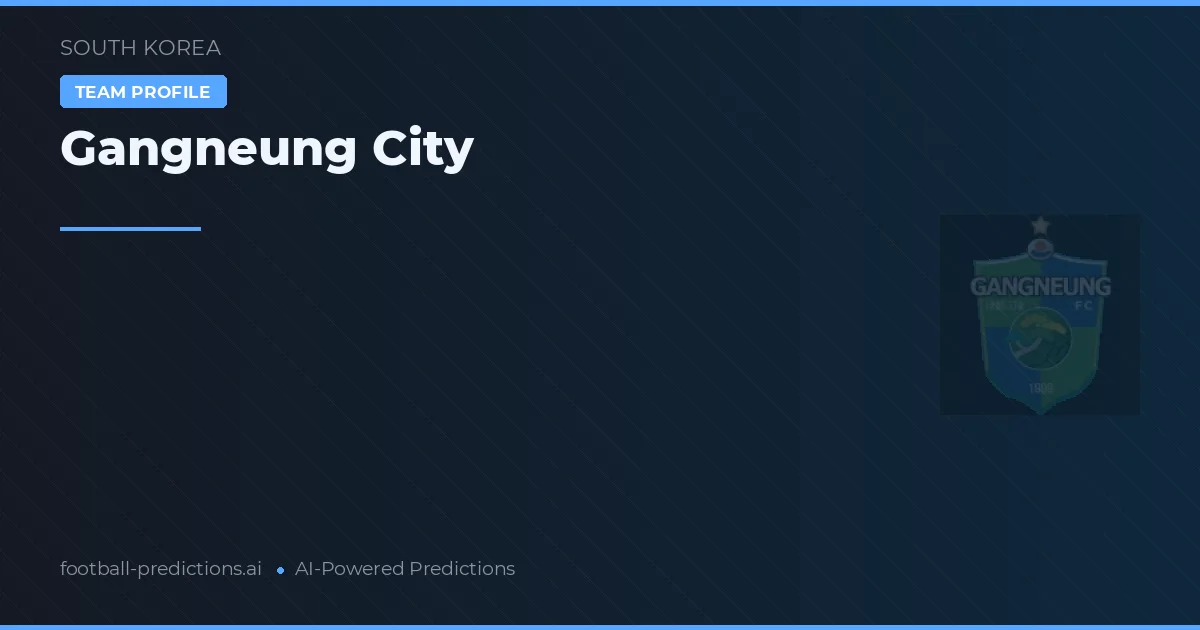 Gangneung City Palpites & Estatísticas