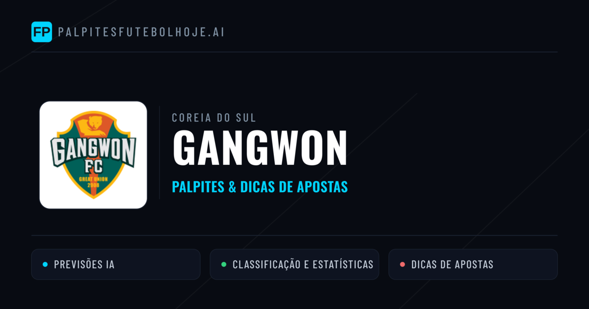 Gangwon Palpites & Estatísticas