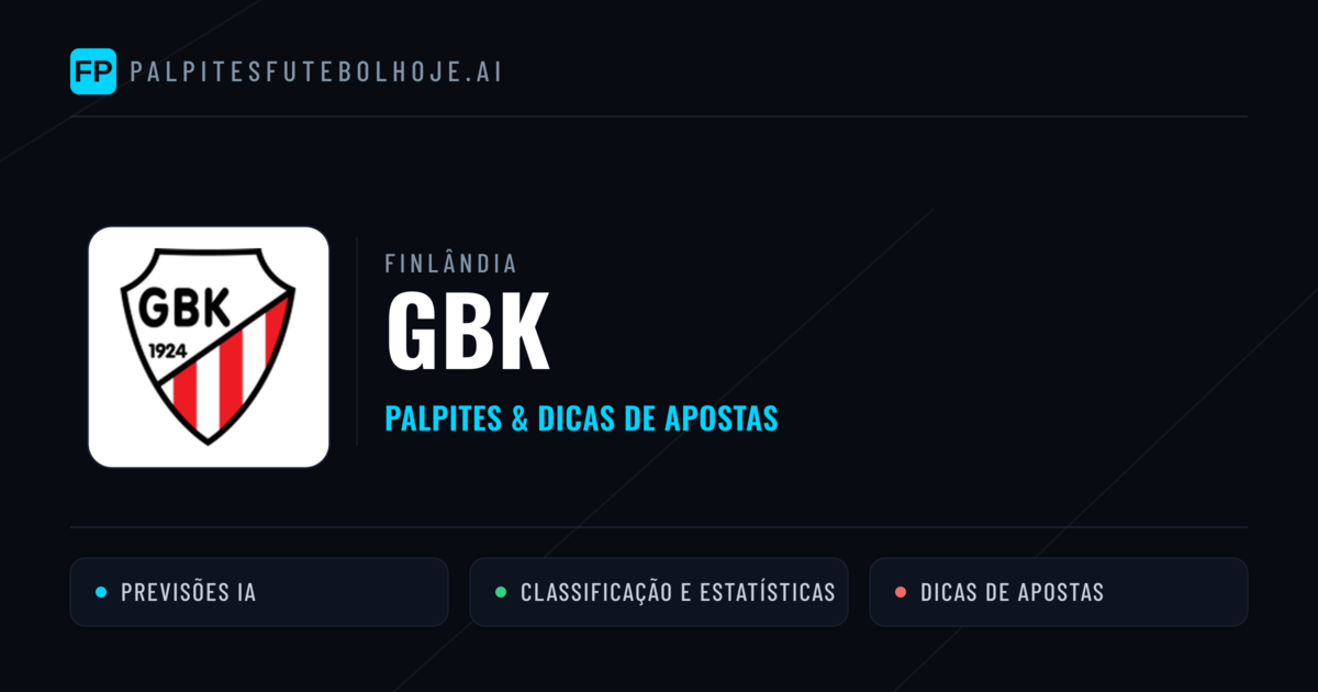 GBK Palpites & Estatísticas