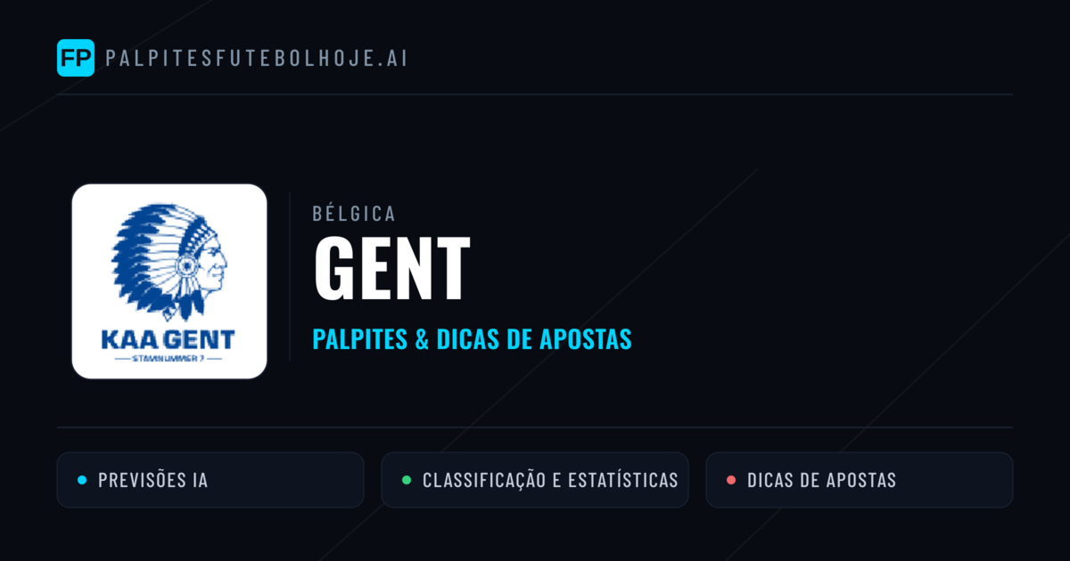 Gent Palpites & Estatísticas