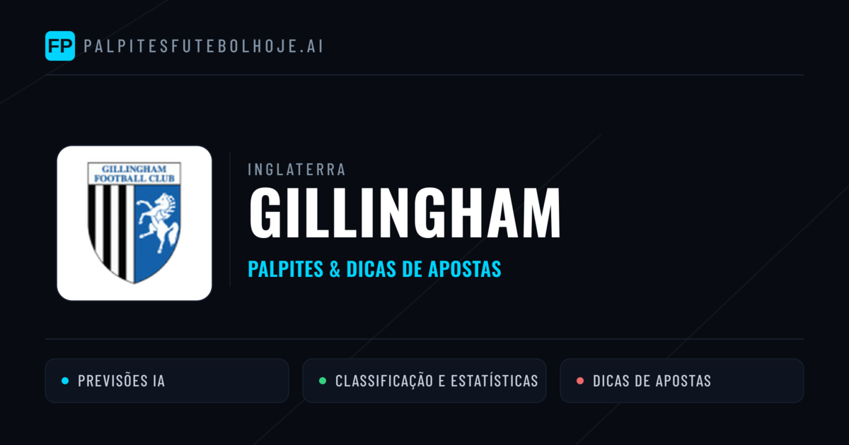 Gillingham Palpites & Estatísticas