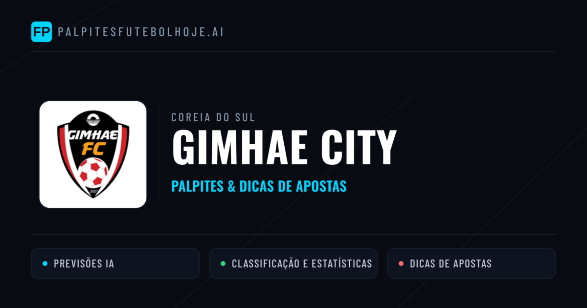 Gimhae City Palpites & Estatísticas