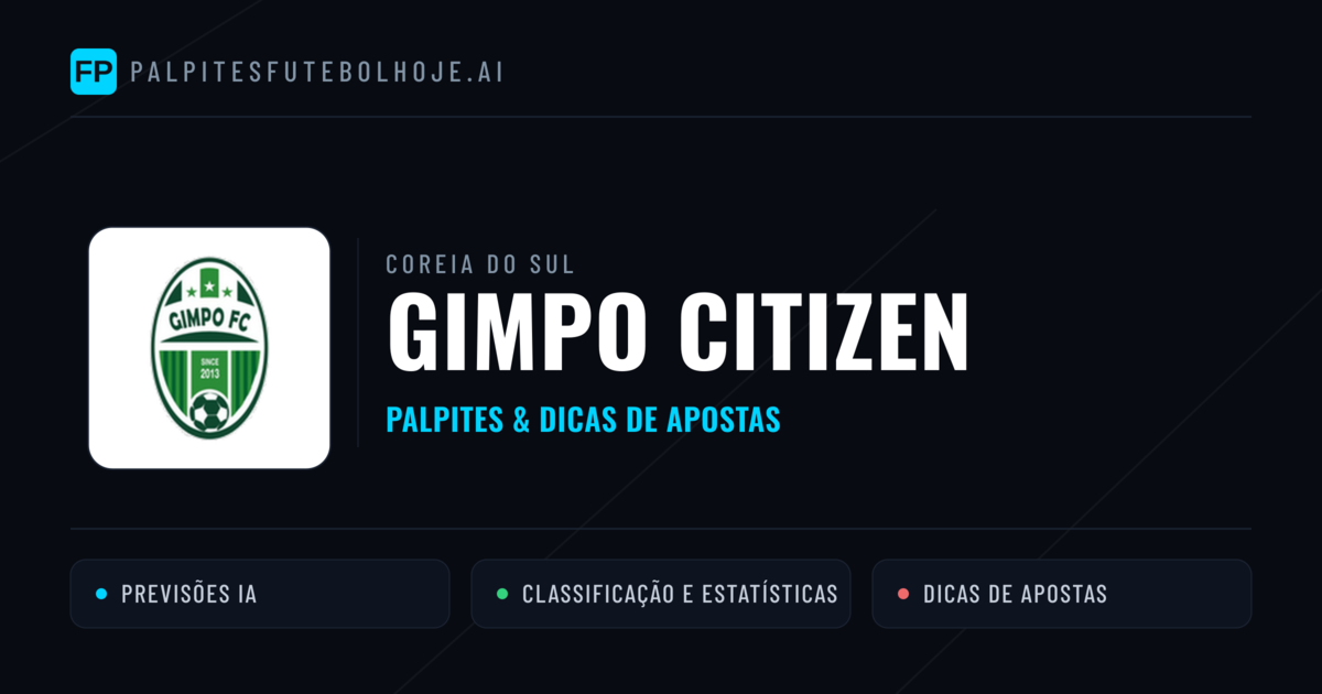 Gimpo Citizen Palpites & Estatísticas
